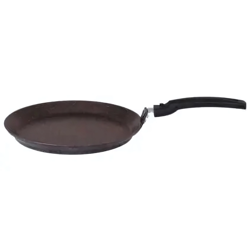 Сковорода блинная 24см со съемной ручкой «Мраморная» (кофейный мрамор) сбмк240а