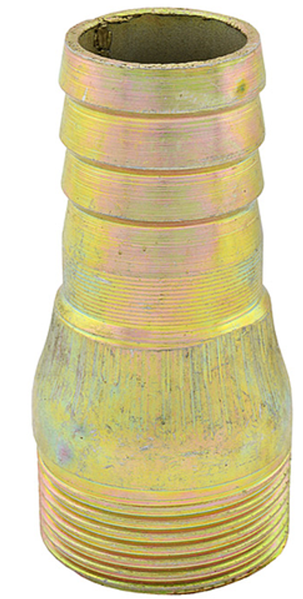 Штуцер стальной анодированный, наружняя резьба Ø 50мм-40мм