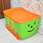Контейнер для игрушек "Гусеница", салатовый