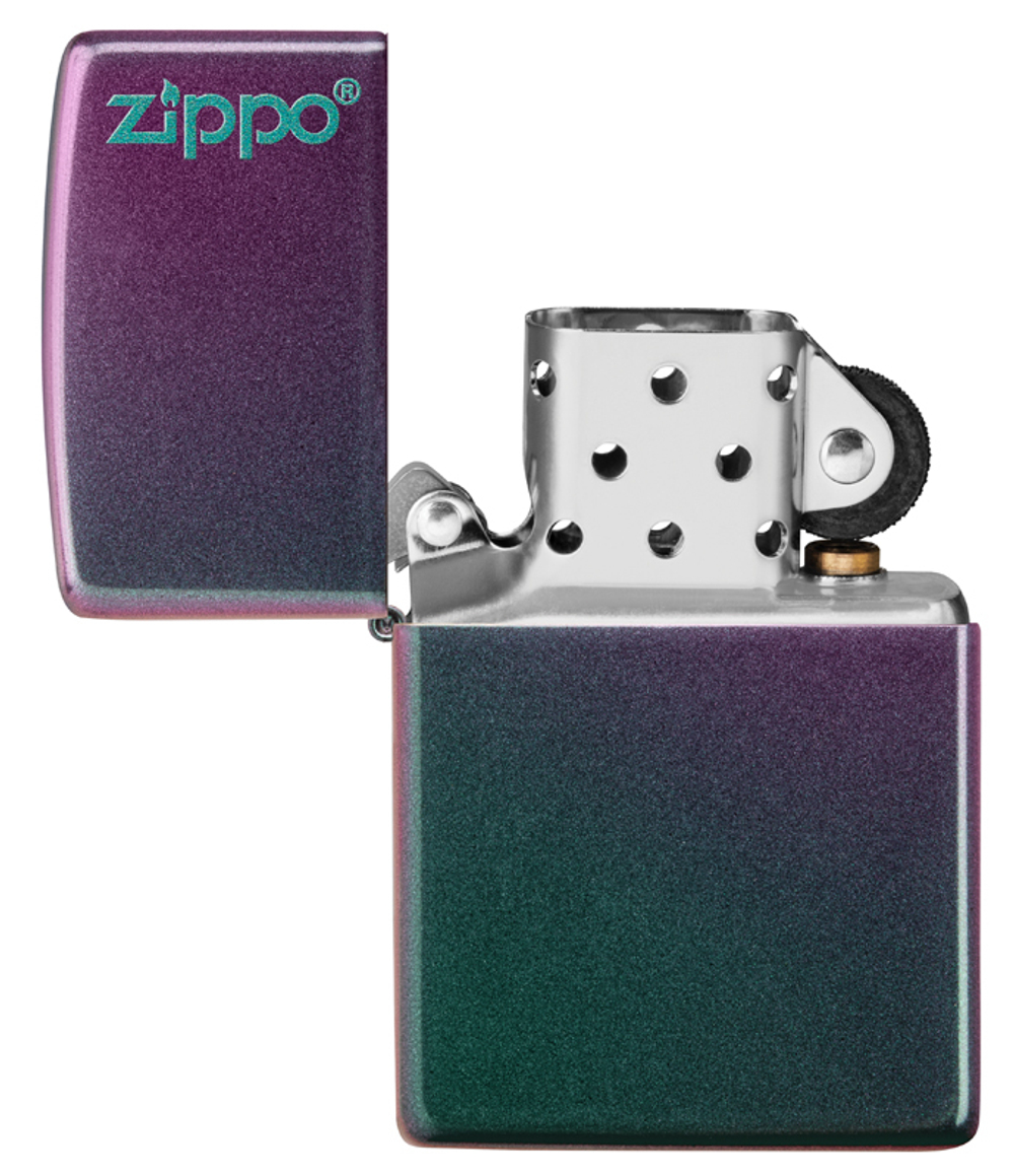 Зажигалка фиолетовая с логотипом Iridescent ZIPPO 49146ZL