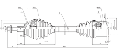 EWIGER - EW121151223-EWI - Drive Shaft