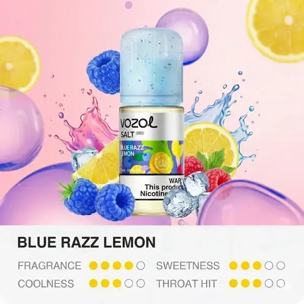 VOZOL SALT - Blue Razz Lemon (5% nic, 30ml)