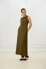 Платье Две половины, Зеленое