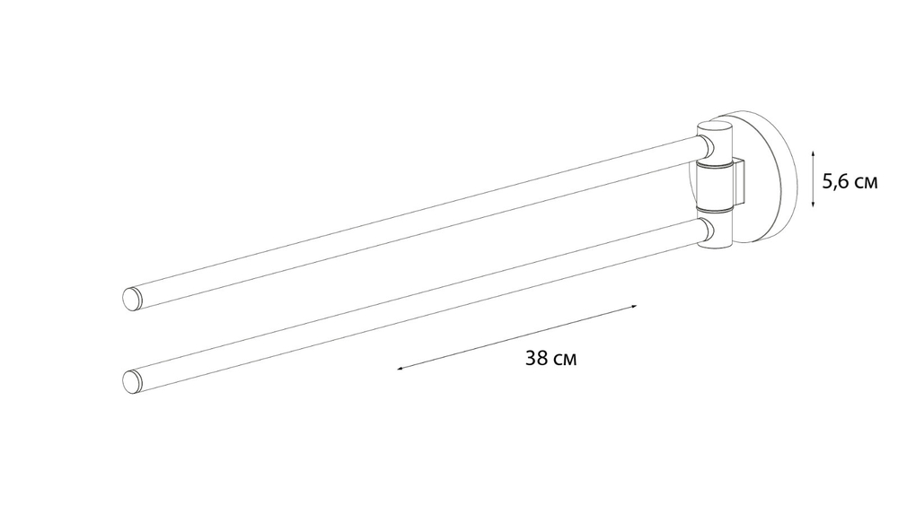 Полотенцедержатель FIXSEN "HOTEL" рога 2-ой FX-31002A