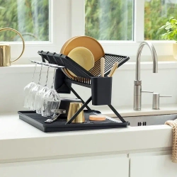 Brabantia Складная сушилка для посуды 51х42см темно-серая