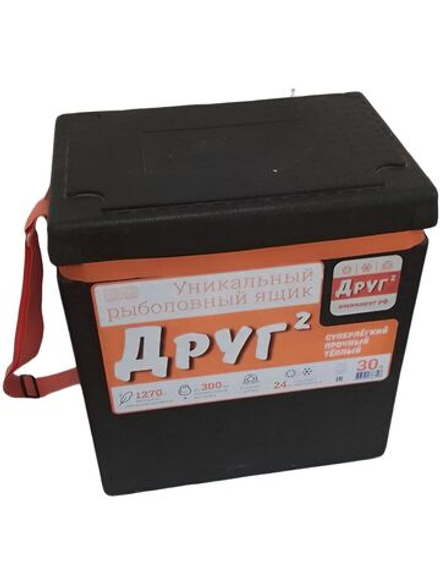 Рыболовный ящик Camping World Друг-2+, 20 л, цвет чёрный