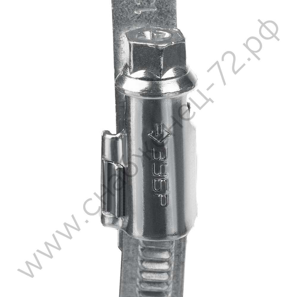 ЗУБР Х-9Н 32-50 мм, накатная лента 9 мм, червячный хомут, цинк, 50 шт (37807-50)