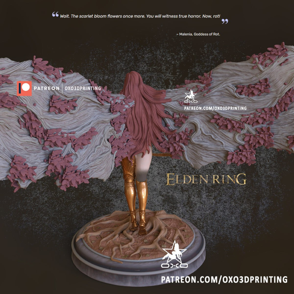 Фигурка Маления Клинок Микеллы богиня гнили Кольцо Элдена Malenia blade of miquella Goddess of Rot Elden Ring