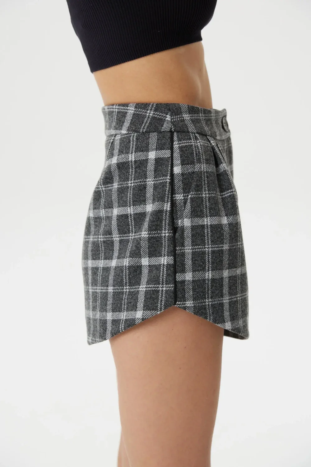 Мини-шорты Check, Серый