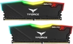Оперативная память 16GB Kit (2x8GB) 3200MHz DDR4 Team Group DELTA RGB PC-25600 CL22 1.35V TF3D416G3200HC16FDC01 Black