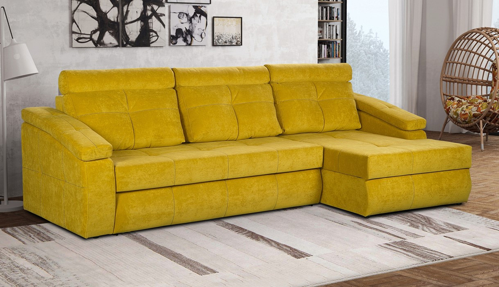 угловой диван Манчестер 2 с оттоманкой