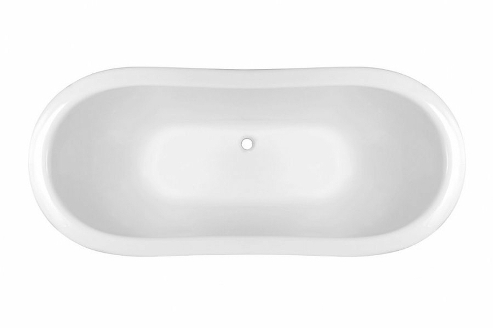 Ванна из литьевого мрамора Эстет Бостон 180х74 на подиуме белая, ФР-00001046