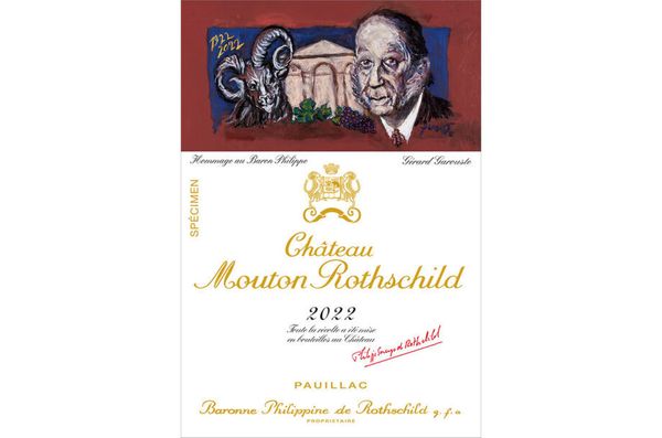 В Château Mouton Rothschild презентовали этикетку винтажа 2022 года