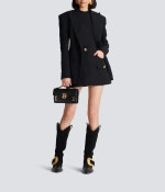 Футболка с 6 пуговицами в виде монет от Balmain