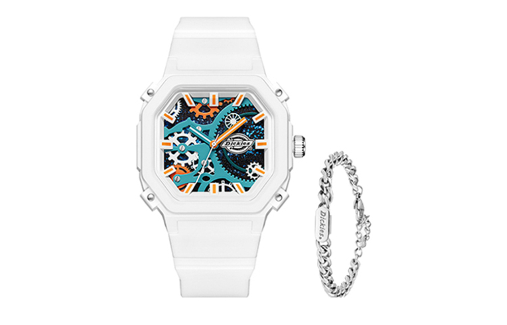 Dickies 100th Anniversary Explorer Collection Vast Starry Sky Wrist Watch Quartz Movement Plastic Strap 45mm Blue Dial