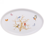 Блюдо керамическое «Райский сад» 29*19см, белое