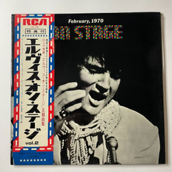 Винтажная виниловая пластинка LP Elvis Presley On Stage February 1970 (Japan 1970) (Obi)