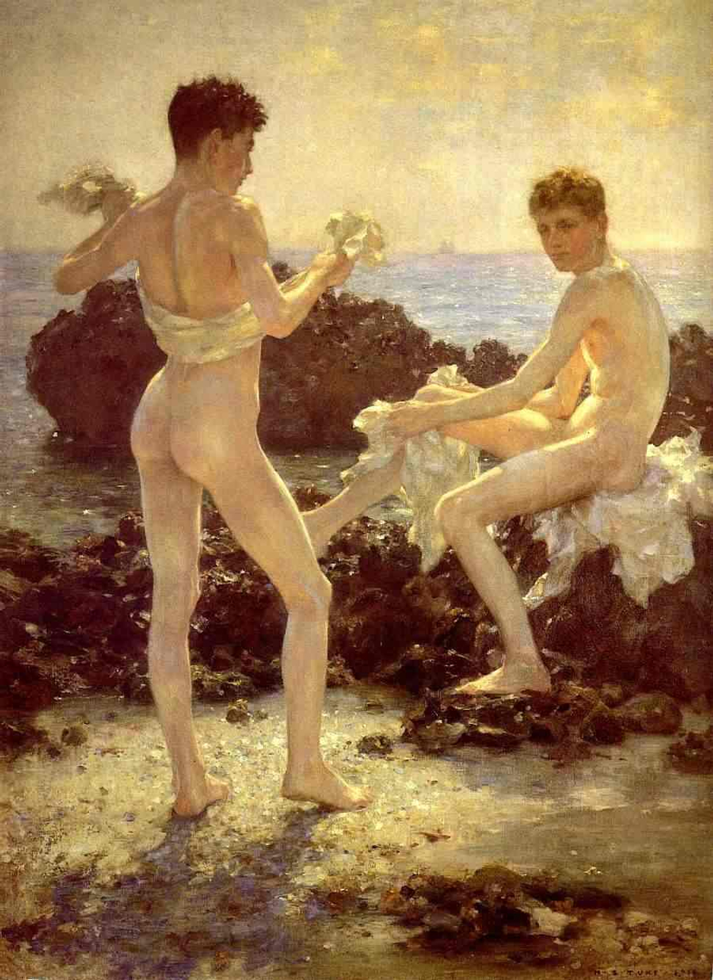 Henry Scott Tuke  - эротическое искусство художника Генри Скотта Тьюка. 18+