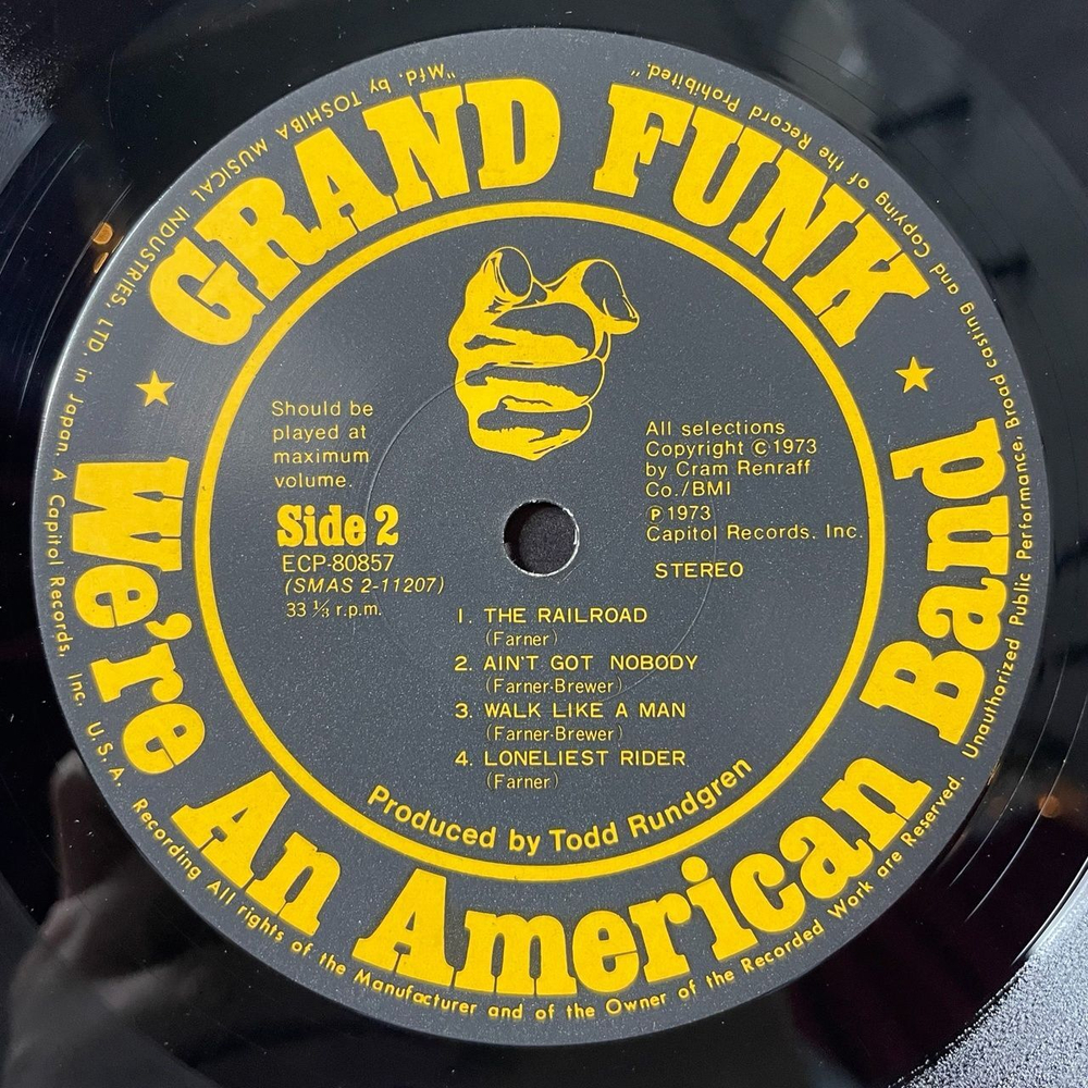 Винтажная виниловая пластинка LP Grand Funk We are An American Band (Japan 1973) (No Obi) ECP-80857