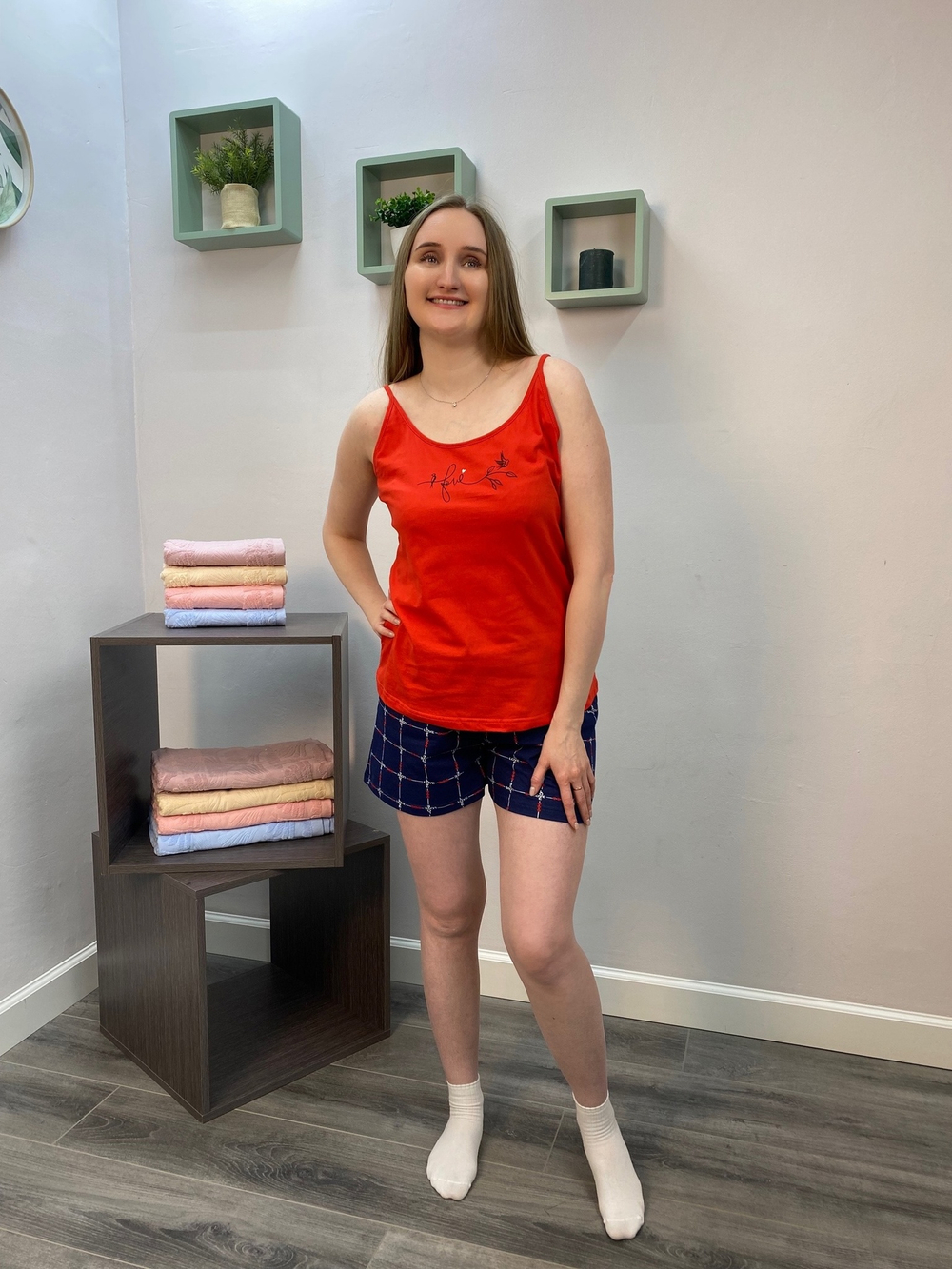 Пижама женская "Флирт К.П" П-226 шорты/майка (149)