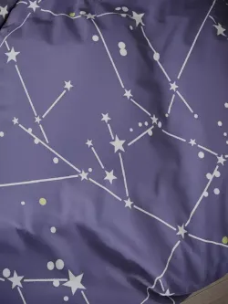 Наволочка комплект 2шт сатин Сказка Сатин "Созвездия" 50x70 см на молнии