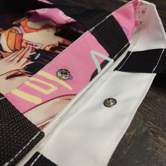 Сумка-шоппер Синобу и Итто, Genshin, Геншин, 31х42 см