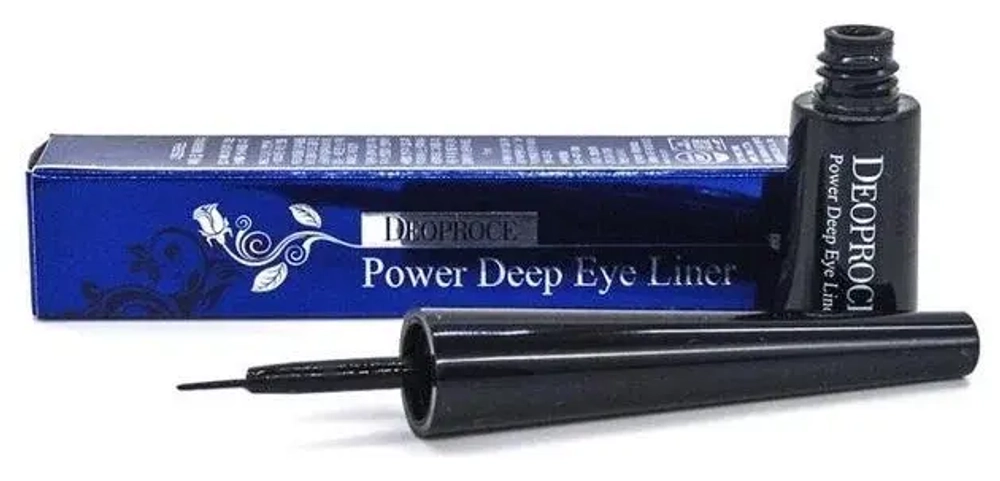DEOPROCE - СТОЙКАЯ ПОДВОДКА ДЛЯ ГЛАЗ POWER DEEP EYELINER, 5 МЛ