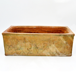 Бой с быками, колесницы. Керамический горшок для цветов. Керамика, рельеф. Испания. ХХ в. ?