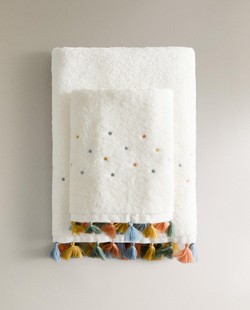 Zara Home Полотенце для лица и рук из хлопка, z amana biel · 5650/013