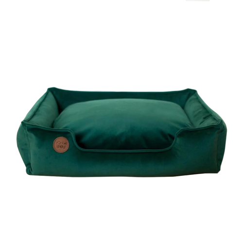 Лежанка из микровелюра, изумрудный Rachel WOW