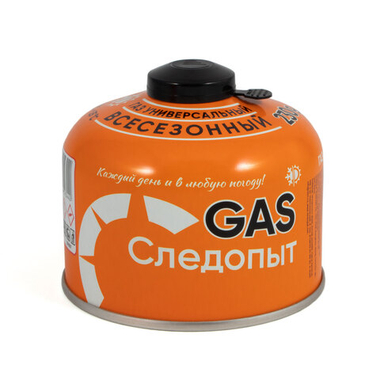 Газовый картридж резьбовой 230 г. СЛЕДОПЫТ (всесезонный), Корея