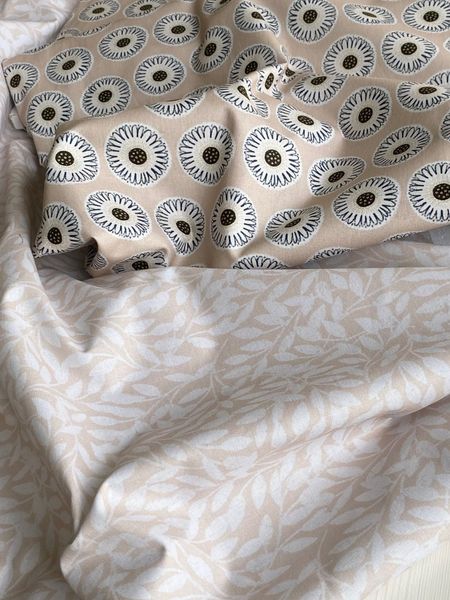 ПОЛНОЧНЫЕ ЦВЕТЫ #10, отрез 55 см 100% хлопок Handmade Fabrics 13