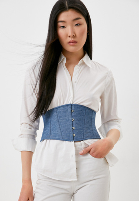 Джинсовый корсет-пояс