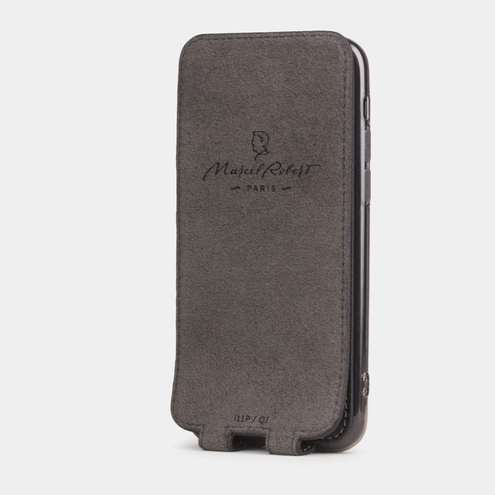 Чехол для iPhone 11 Pro Max из натуральной кожи теленка, цвета черный