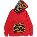 A Bathing Ape Bathing Ape Sweatshirts Cotton Moderate No Fleece Lined Regular Zip Closure 0zxswmx05151p красный