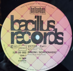 Винтажная виниловая пластинка LP Rigoni, Schoenherz, Victor A Symphonic Poem (Germany 1975)