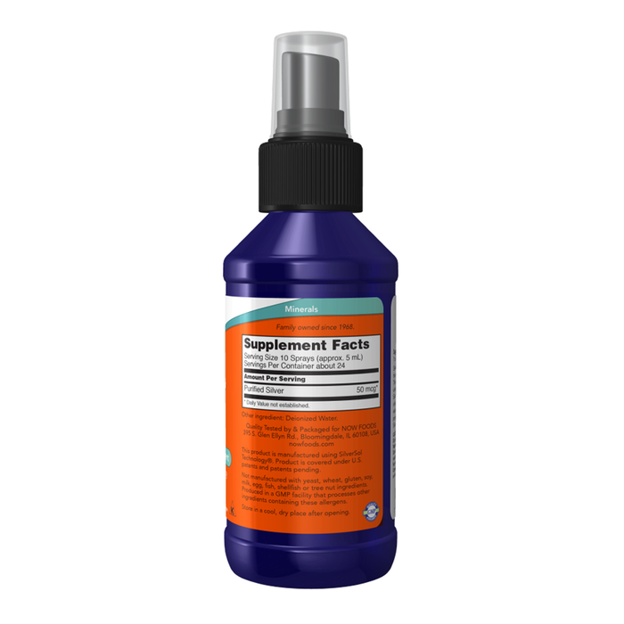 Коллоидное серебро (серебряная вода), Silver Sol, Now Foods, 118 ml 2