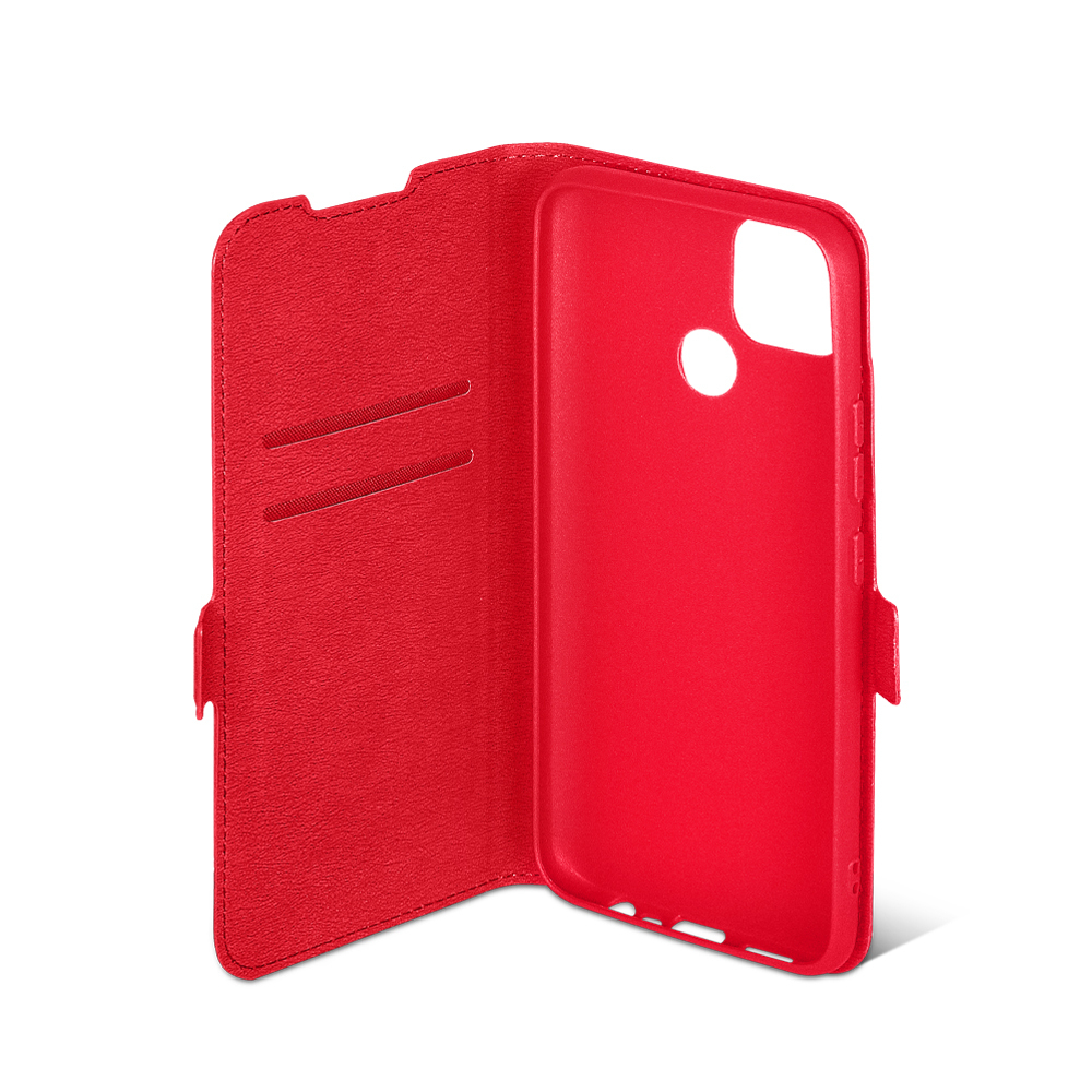 Чехол с флипом для Realme C25/C25s red DF