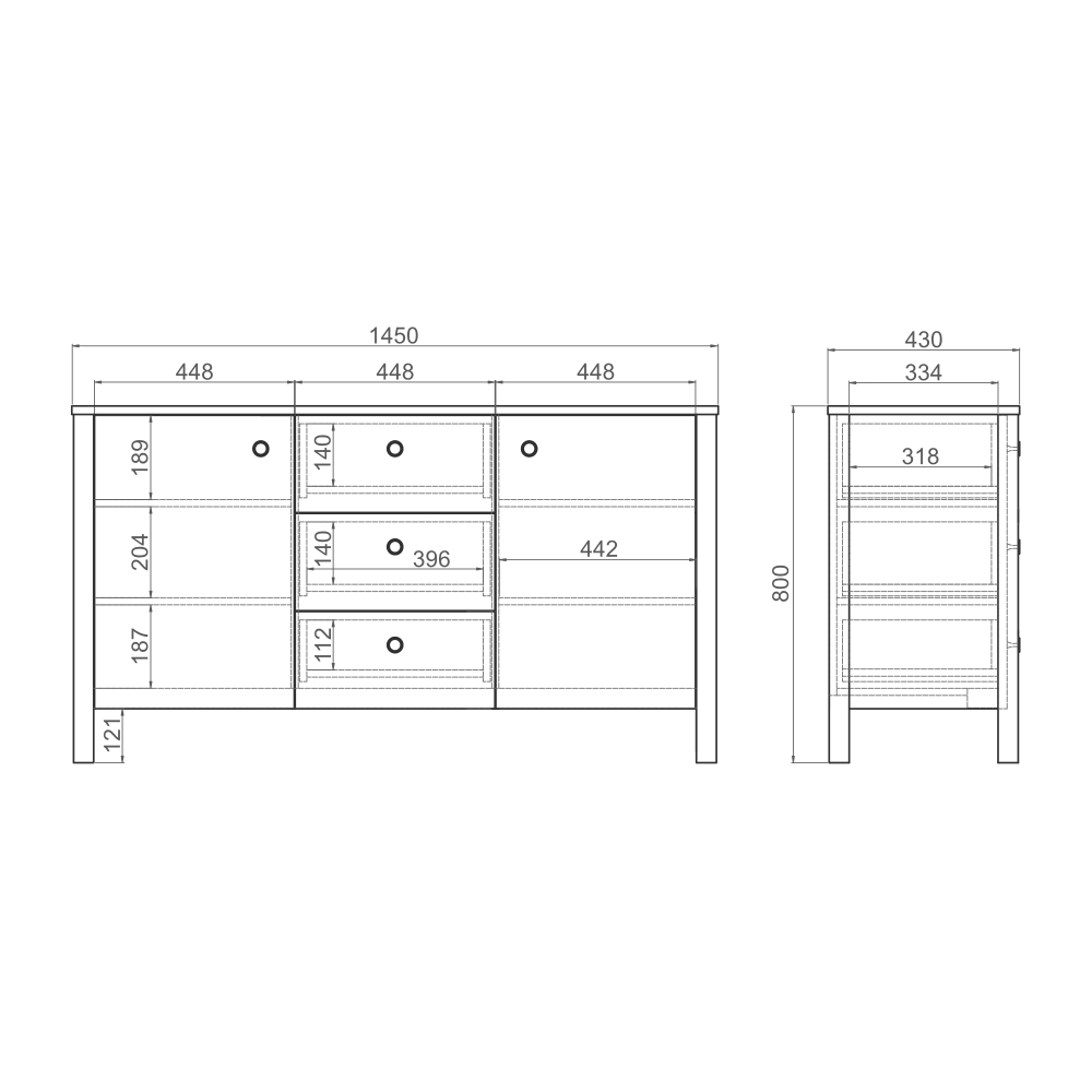 Комод BERGEN BG063