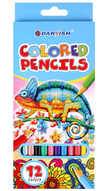 Карандаши 12цв. "Зверята" корпус пластиковый шестигран. (Darvish)