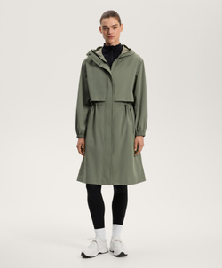 Oysho Сверхлегкий плащ с водонепроницаемостью 10 000 мм, светлый хаки