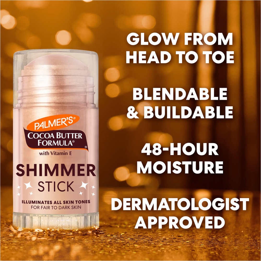 Palmer's, Cocoa Butter Formula® с витамином E, мерцающий стик, для светлой и смуглой кожи, 1 унция