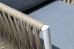 "Касабланка" лаунж-зона плетеная из роупа 4-местная, цвет серый