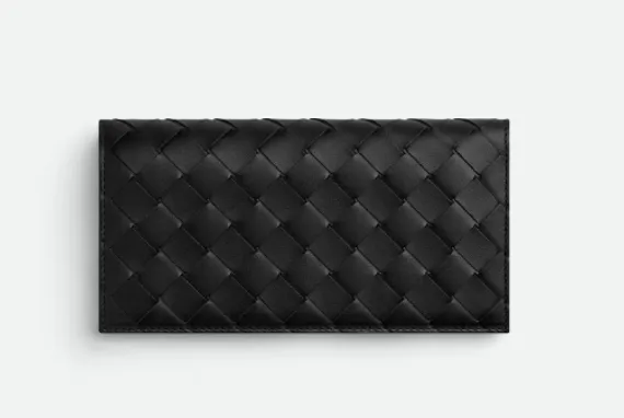 Бумажник Bottega Veneta черный