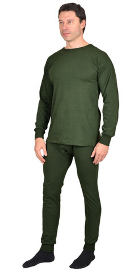 Бельё нательное трикотажное (лето) пл,180 гр/м2, оливковое,100% х/б