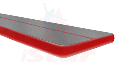 Надувная акробатическая дорожка гимнастическая "StarTrack" - 12х2х0,21м. (ЦВЕТ:СЕРЫЙ)