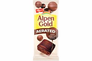 ШОКОЛАД ALPEN GOLD AERATED ТЕМНЫЙ ПОРИСТЫЙ 80ГР