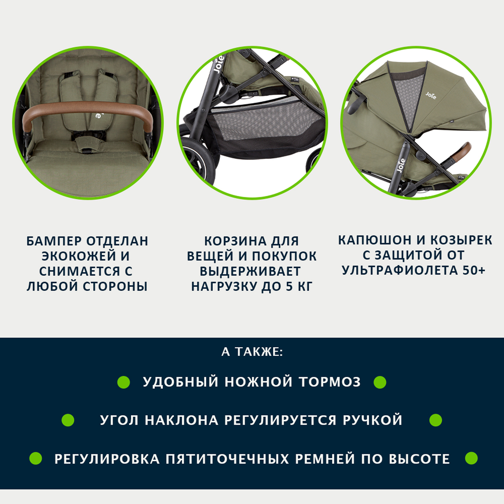 Прогулочная коляска Joie Litetrax Pro Air