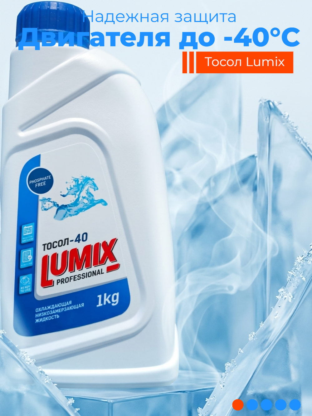 Lumix Тосол синий -40 1кг.