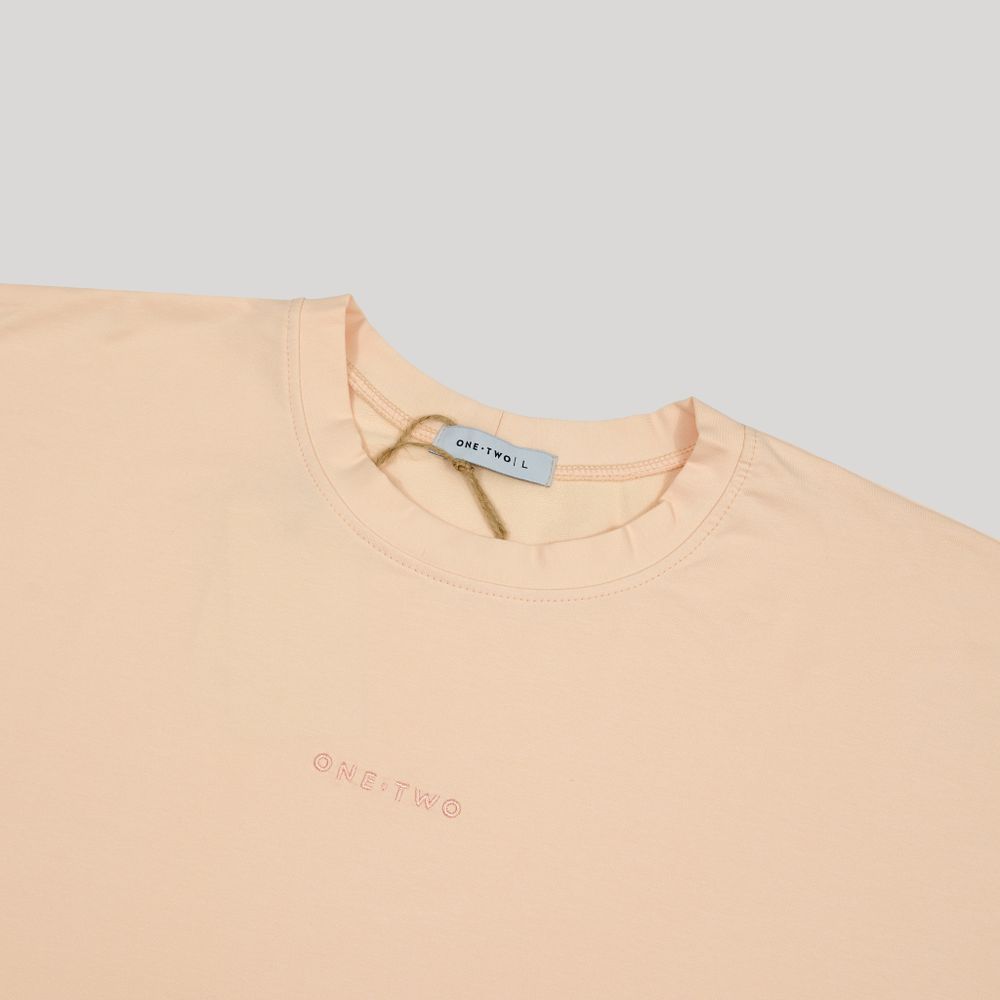 Футболка One Two Logo Vanilla Cream